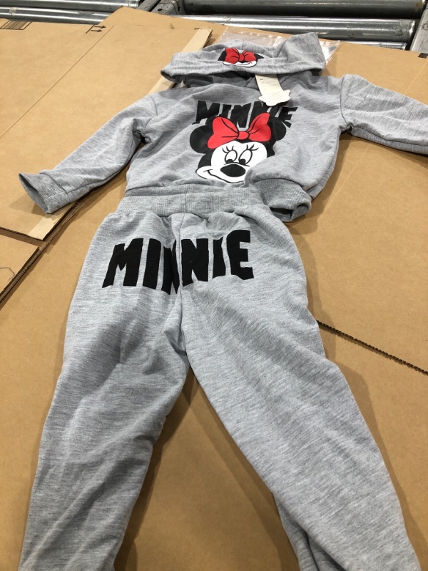 Photo 1 of Little Girls 2pc Minnie Mouse Hoodie/Sweatpants, size 100