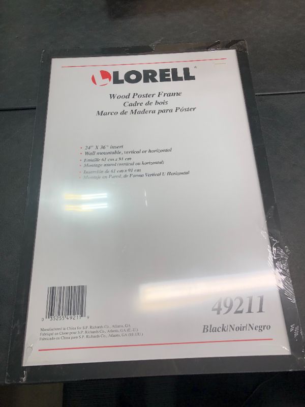 Photo 2 of Lorell, LLR49211, Wide Frame, 1 Each, Black