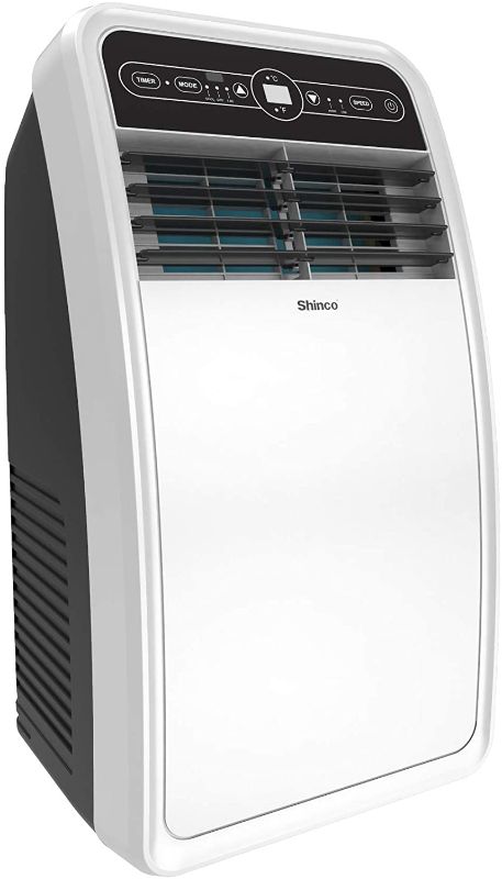 Photo 1 of Shinco 8,000 BTU Portable Air Conditioner with Built-in Dehumidifier Function,Fan Mode, Quiet AC Unit Cools Rooms up to 200 sq.ft, LED Display, Remote Control, Complete Window Mount Exhaust Kit