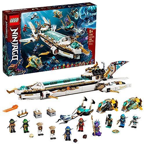 Photo 1 of LEGO NINJAGO Hydro Bounty 71756 Building Kit; Submarine Toy Featuring NINJAGO Kai and Lloyd; New 2021 (1,159 Pieces)