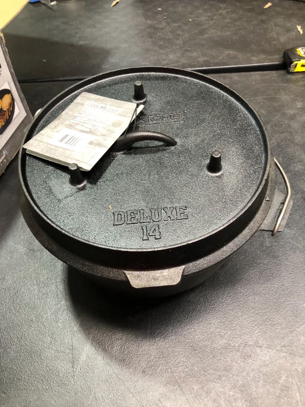 Photo 1 of Camp Chef 12-Quart Cast-Iron Deluxe Dutch Oven