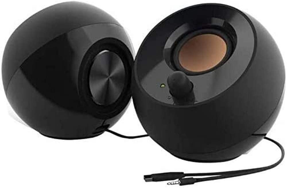 Photo 1 of Creative Pebble 2.0 USB-Powered Desktop Speakers with Far-Field Drivers and Passive Radiators for Pcs and Laptops (Black)