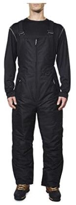 Photo 1 of Arctic Quest Mens Insulated Water Resistant Ski Snow Bib Pants, Black XL
