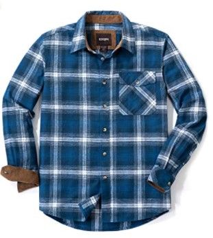 Photo 1 of CQR Men's All Cotton Flannel Shirt, Long Sleeve Casual Button Up Plaid Shirt, Brushed Soft Outdoor Shirts 2XL
