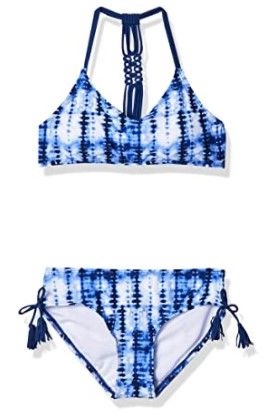 Photo 1 of Kanu Surf Girls' Willow V-Neck Bikini Beach Sport 2-Piece Swimsuits 6x
