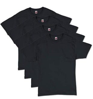 Photo 1 of Hanes Men's Essentials Short Sleeve T-shirt Value Pack (4-pack)
