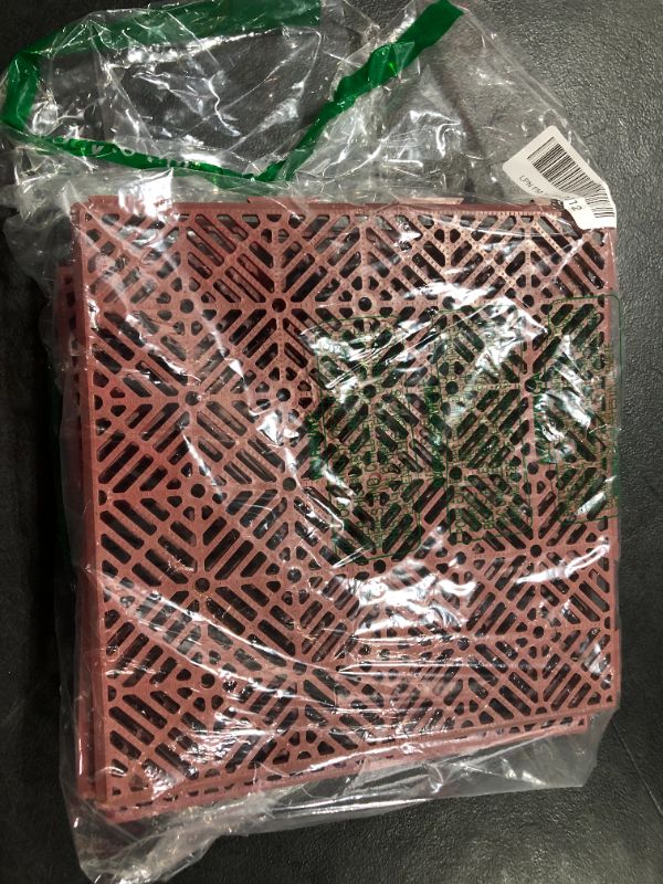 Photo 1 of 12x12 inch Red Plastic Grates pack of 6 