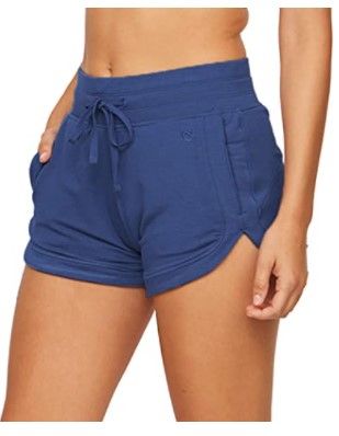 Photo 1 of Colosseum Active Women's Four Way Stretch Micro French Terry Dolphin Lounge Short with Pockets Medium 
