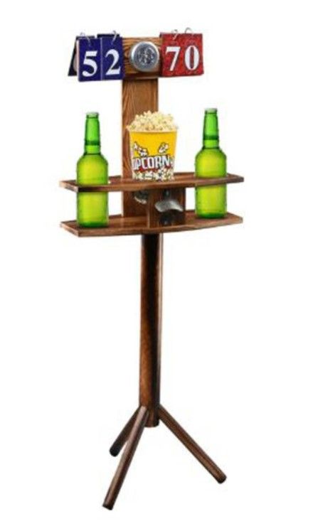 Photo 1 of Wild Sports Outdoor Scoreboard Keeper with Drink Holders and LED Lights - Perfect Accessory for Backyard Cornhole and Yard Games