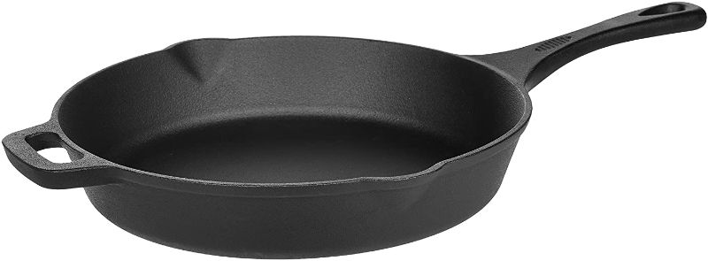 Photo 1 of Amazon Basics Pre-Seasoned Cast Iron Skillet - 12-Inch
