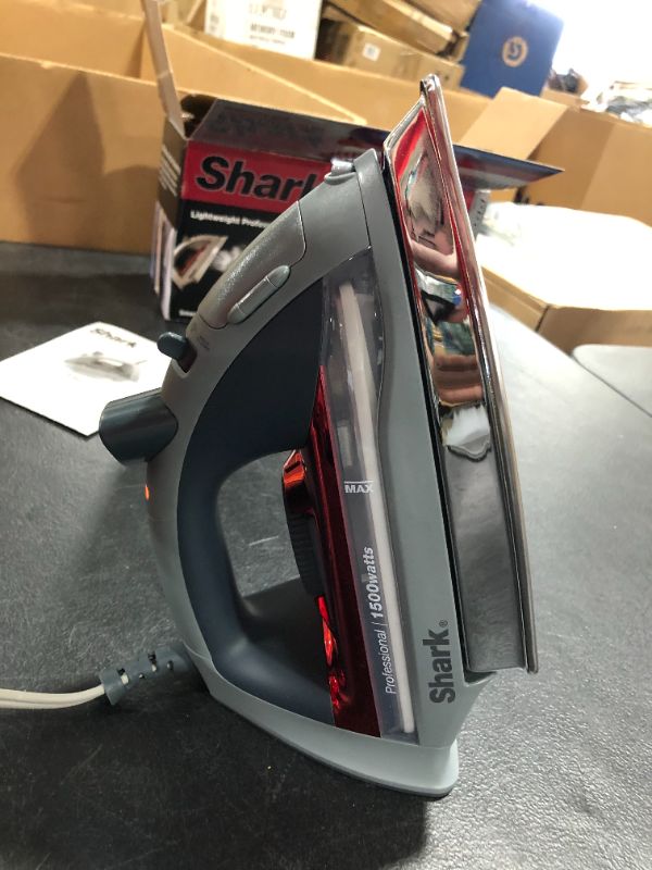 Photo 3 of Shark GI305 Lightweight Professional Iron - 1500W - Red/Gray