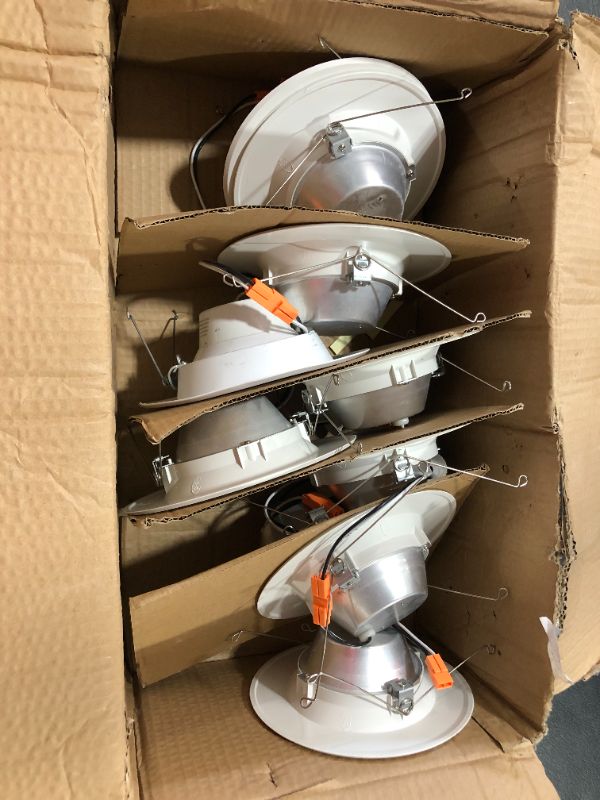 Photo 2 of Sunco Lighting 12 Pack 5/6 Inch LED Recessed Downlight, Smooth Trim, Dimmable, 13W=75W, 965 LM, 4000K Cool White, Damp Rated, Simple Retrofit Installation - UL
