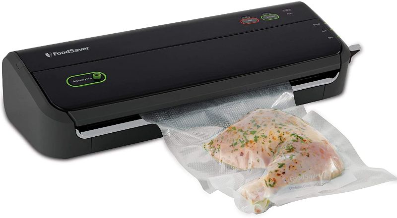 Photo 1 of FoodSaver FM2000 Vacuum Sealer Machine with Starter Bags & Rolls | Safety Certified | Black - FM2000-FFP
