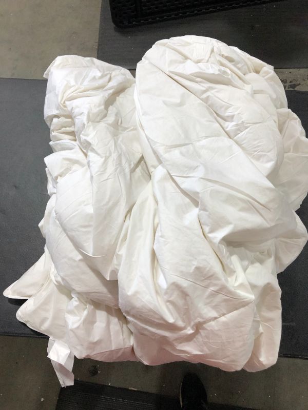 Photo 1 of 82" x 86" White Down Comforter 