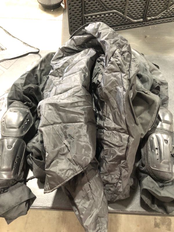 Photo 1 of Pro Leather & Mesh Motorcycle Waterproof Jacket | CE Armor | Reflective Dualsport Biker All Season Jacket L