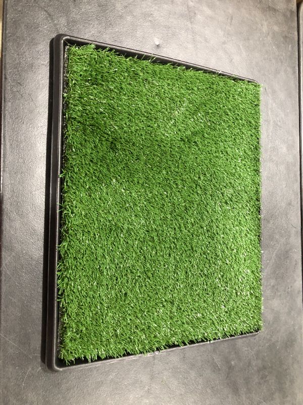 Photo 2 of Artificial Grass Puppy Pad for Dogs and Small Pets – Portable Training Pad with Tray – Dog Housebreaking Supplies by PETMAKER