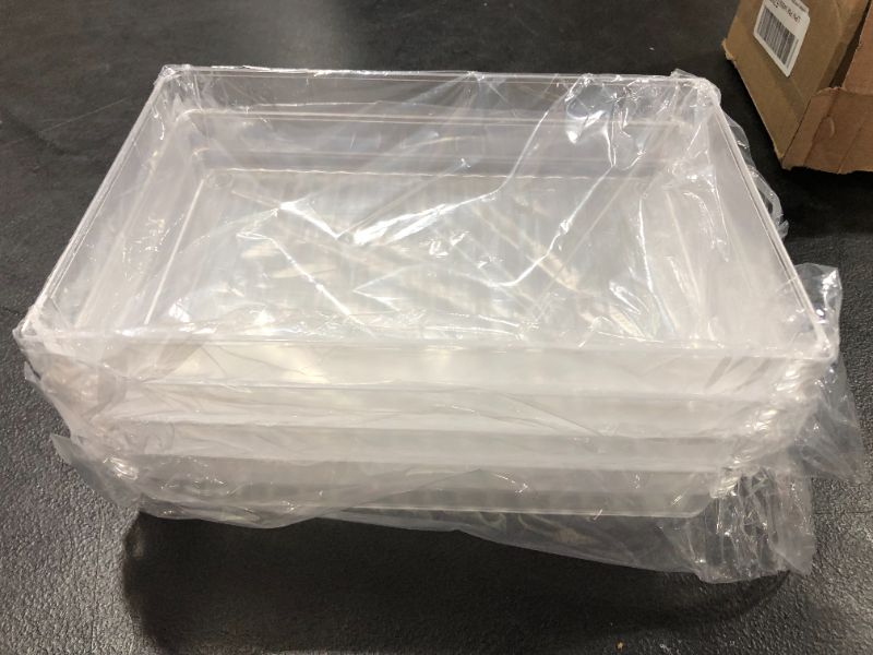 Photo 1 of 10x7 plastic trays for fridges pack of 4 
