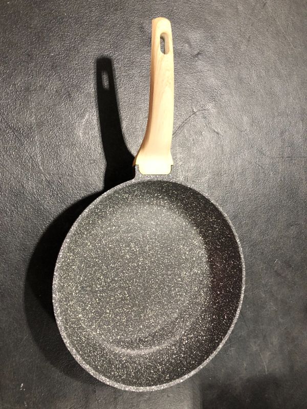 Photo 2 of Carote 11 Inch Non-stick Frying Pan Skillet,Stone Cookware Granite Coating,Black
