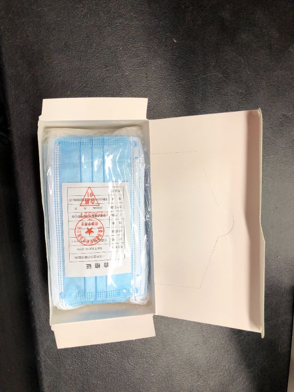 Photo 1 of 50 PCS Disposable 3-Ply Safety Face Mask for Personal Health pack of 2 