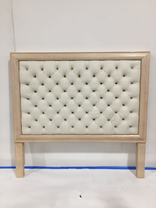 Photo 1 of Wooden Frame Faux Leather Headboard 76 W 72 H inches