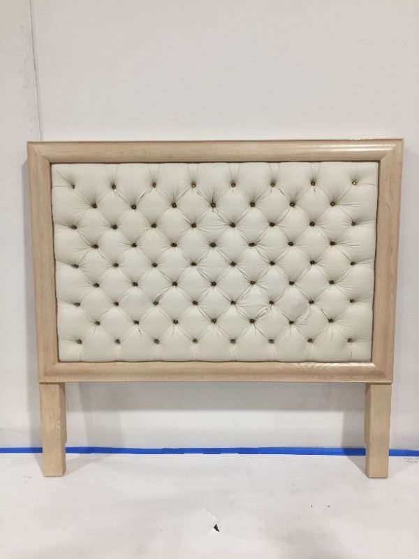 Photo 1 of Wooden Frame Faux Leather Headboard 76 W 72 H inches 