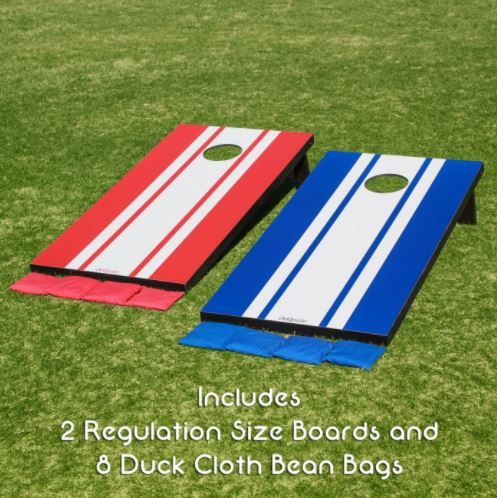 Photo 1 of GoSports Classic Cornhole Set Includes 8 Bags, Carry Case and Rules