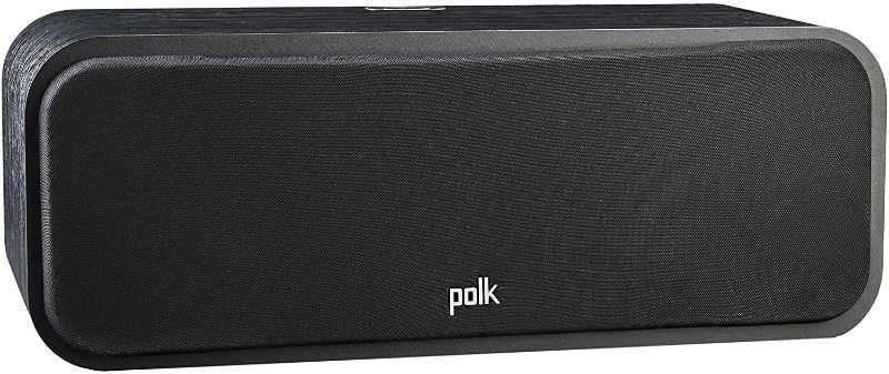 Photo 1 of Polk Audio Signature Series S30 Center Channel Speaker (2 Drivers) | Surround Sound | Power Port Technology | Detachable Magnetic Grille,Black