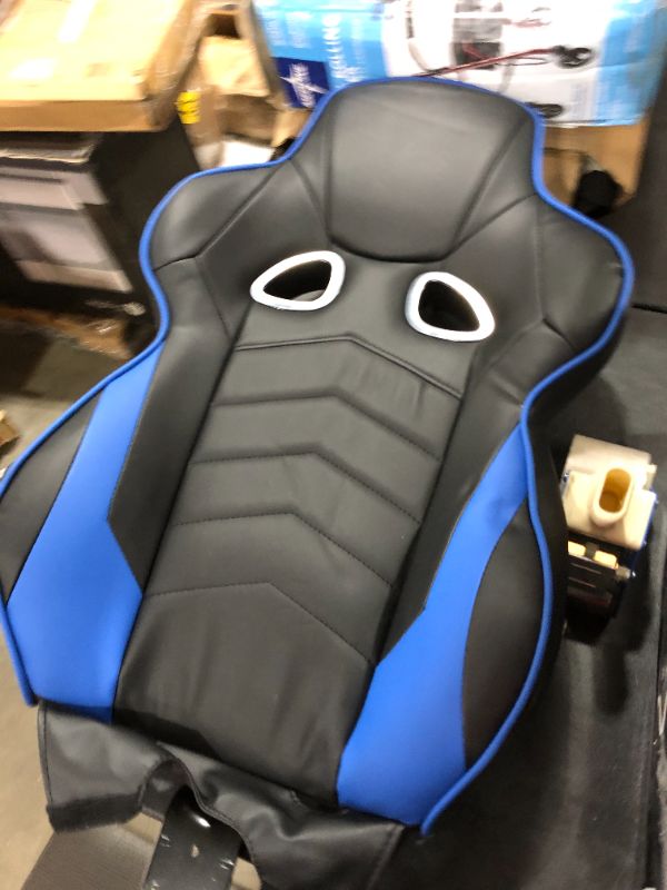 Photo 2 of RESPAWN RSP-110 Racing Style Gaming, Reclining Ergonomic Chair with Footrest, Blue