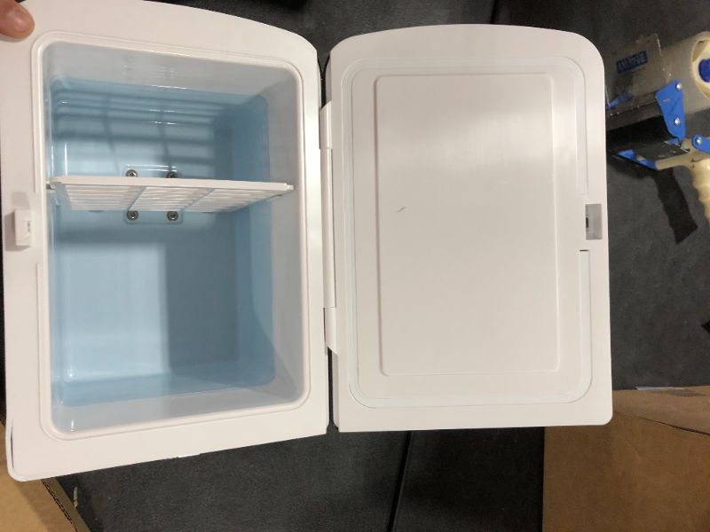 Photo 1 of Living Enrichment Mini Fridge 4 Liter/6 Can Skincare Fridge, AC 120V DC 12V Portable Small Refrigerator Cooler and Warmer for Skincare, Foods, Medications, Bedroom, Travel and Car - Black
