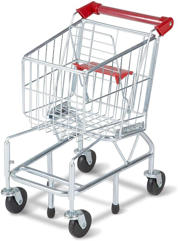Photo 1 of Melissa & Doug Toy Shopping Cart With Sturdy Metal Frame