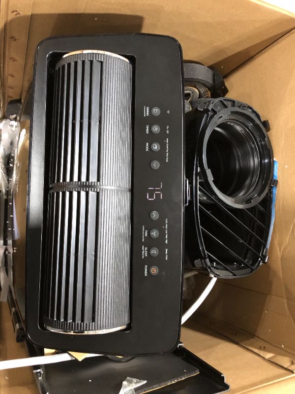 Photo 1 of MIDEA MAP14HS1TBL Ultra Quiet Smart HE Inverter, Dehumidifier, and Fan Portable Air Conditioner, 14,000 BTU with Heater-for Rooms up to 550 sq.ft, Black
