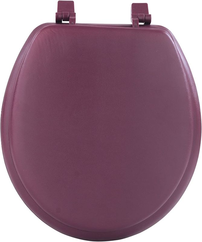 Photo 1 of Achim Home Furnishings Burgundy TOVYSTBU04 17-Inch Fantasia Standard Toilet Seat, Soft
