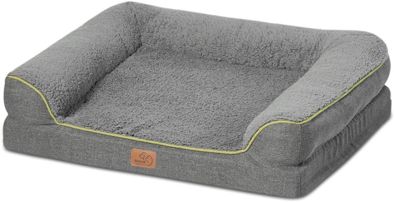 Photo 1 of Bedsure Orthopedic Memory Foam Dog Bed - Dog Sofa with Removable Washable Cover & Waterproof Liner, Couch Dog Beds for Large Pets up to 50/75/100 lbs
