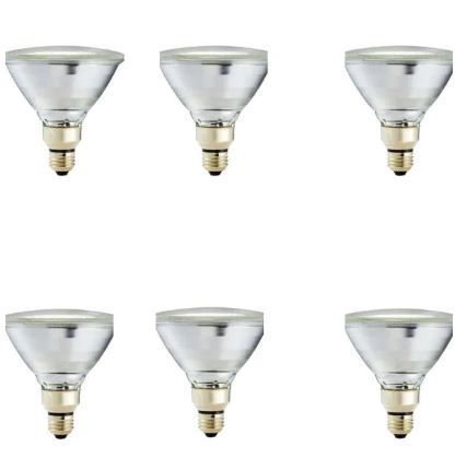 Photo 1 of 90-WATT EQUIVALENT PAR38 HALOGEN INDOOR/OUTDOOR DIMMABLE FLOOD LIGHT BULB (6-PACK)
