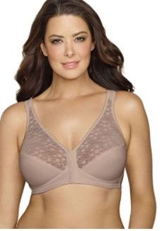 Photo 1 of Exquisite Form FULLY #5100565 Full-Coverage Posture Bra, Wire-Free, Front Closure, Lace, 36DD