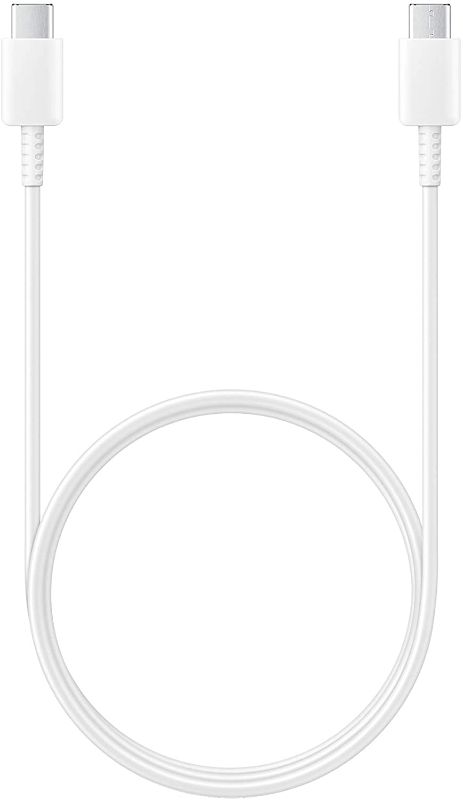 Photo 1 of amazon Samsung Galaxy USB-C Cable (USB-C to USB-C) - White- US Version with Warranty