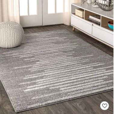 Photo 1 of Aya Berber Stripe Geometric Area Rug - JONATHAN Y 5x8 feet
