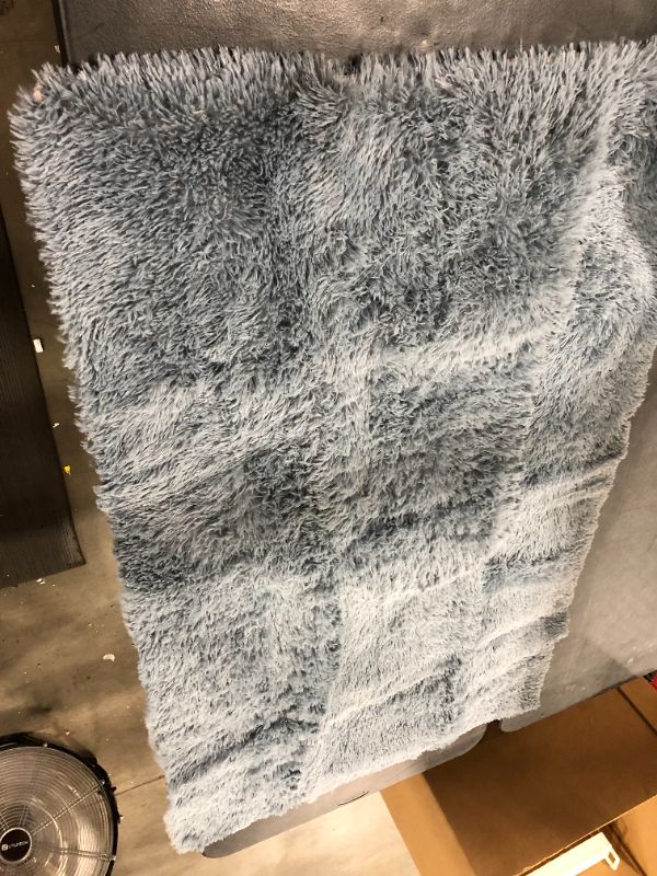 Photo 1 of 60x36 inch Light Blue Bath Mat 
