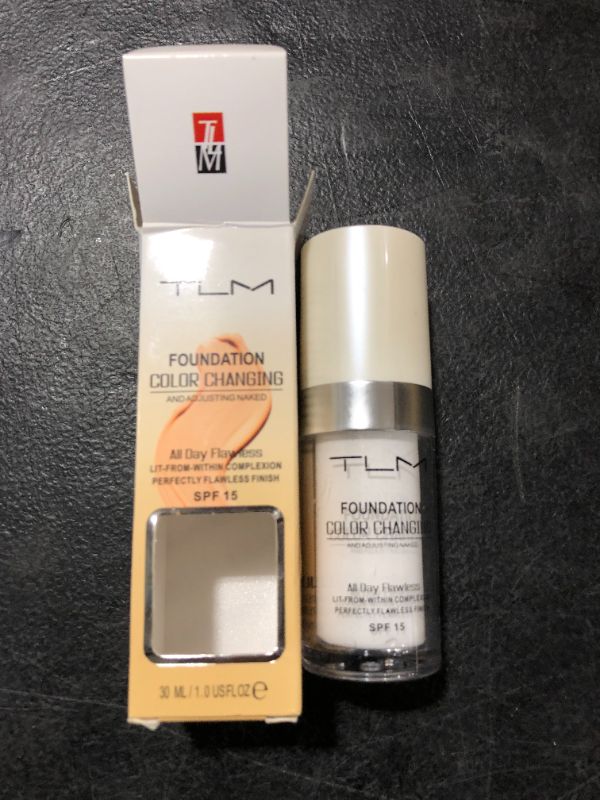 Photo 3 of 30ml TLM Color Changing Foundation Liquid Base Makeup Change To Your Skin Tone By Just Blending
