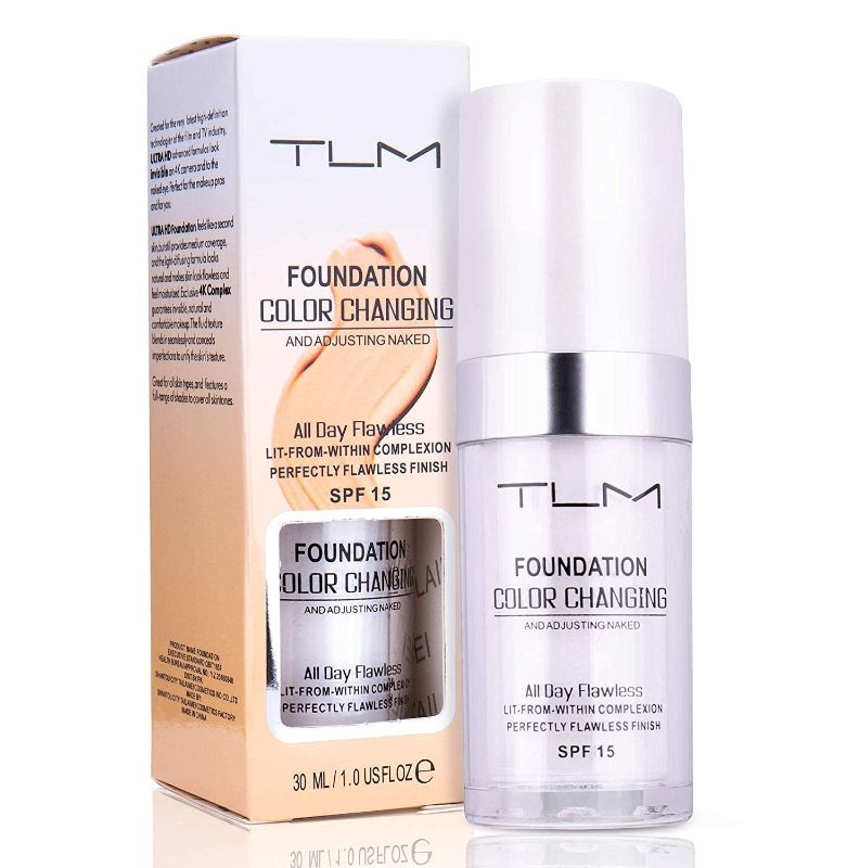 Photo 1 of 30ml TLM Color Changing Foundation Liquid Base Makeup Change To Your Skin Tone By Just Blending
