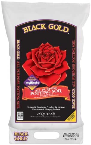 Photo 1 of Black Gold 1410102 16 QT U 16 Quart All Purpose Potting Soil With Fertilizer
