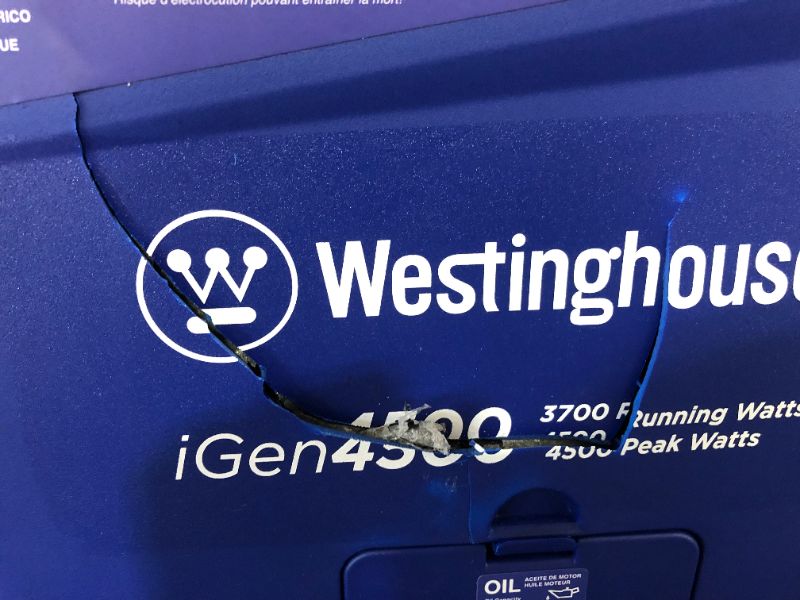 Photo 4 of Westinghouse iGen4500 Electric Start Portable Inverter Generator 3700 Rated & 4500 Peak Watts