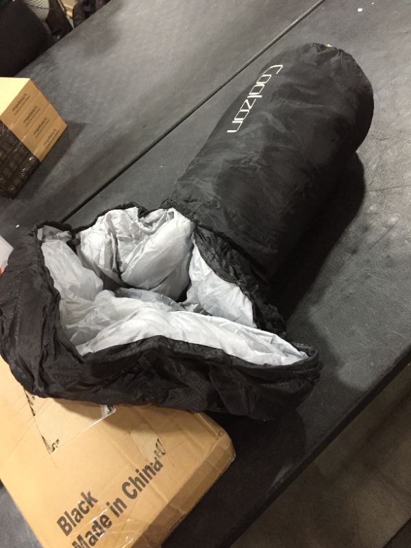 Photo 1 of Coolzon Lightweight Backpacking Sleeping Bag for Adults Boys and Girls, Cold Weather Kids Sleeping Bag for All Season Hiking & Camping