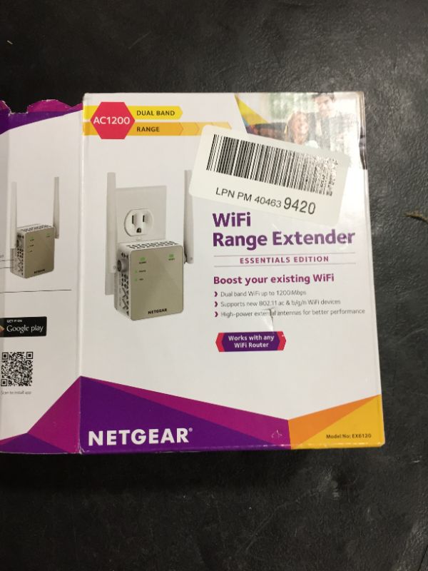 Photo 3 of 
NETGEAR Wi-Fi Range Extender EX6120 - Coverage Up to 1500 Sq Ft and 25 Devices with AC1200 Dual Band Wireless Signal Booster & Repeater (Up to 1200Mbps.