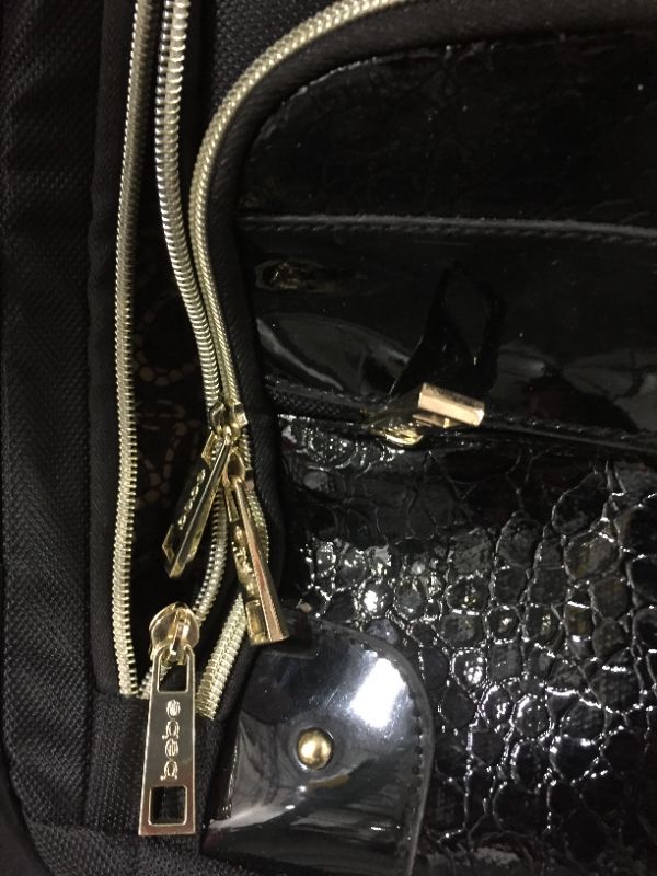 Photo 1 of BEBE Women's Leena-Wheeled Under The Seat Carry On Bag, Black, One Size