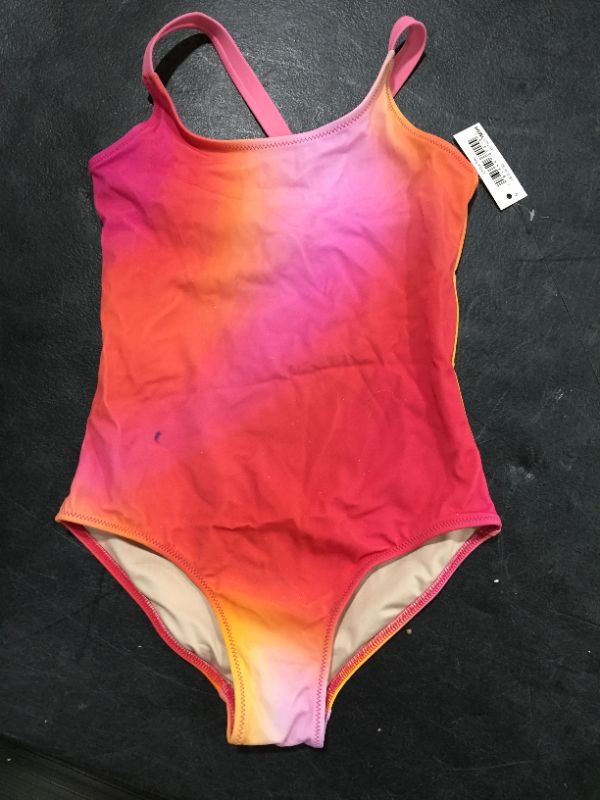 Photo 2 of Amazon Essentials Girls' One-Piece Swimsuit size small