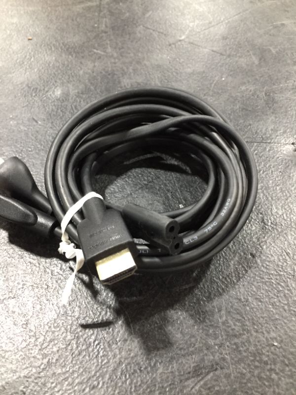 Photo 1 of Amazon Basics Monitor Power Cord and HDMI Cord
