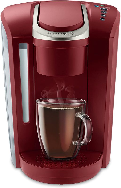 Photo 1 of Keurig K-Select Coffee Maker, Single Serve K-Cup Pod Coffee Brewer, With Strength Control and Hot Water On Demand, Vintage Red
