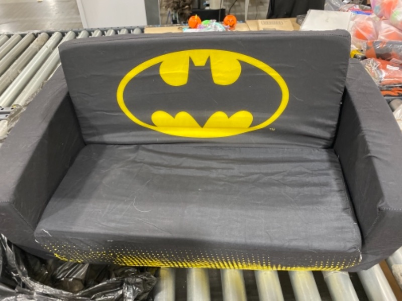 Photo 3 of Batman Cozee Flip-Out Sofa - 2-in-1 Convertible Sofa to Lounger for Kids by Delta Children
