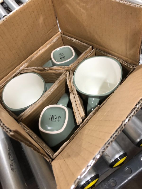 Photo 4 of gibson elite soho lounge 16 piece dinnerware set teal white